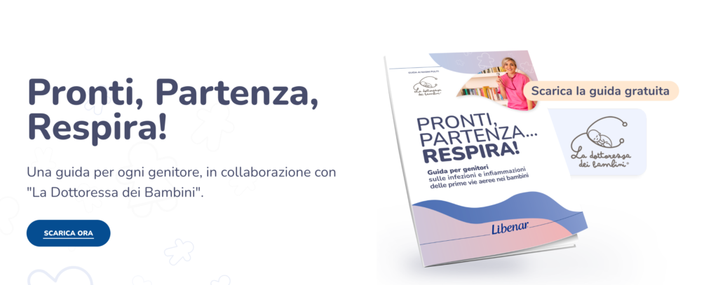 la landing page per scaricare la "guida nasini chiusi" scritta dalla pediatra Valentina Paolucci per Libenar